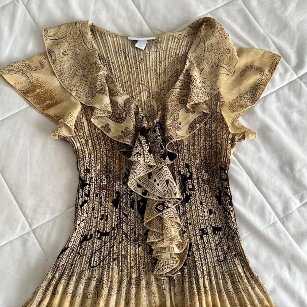 Bohemian Paisley Ruffle Dress